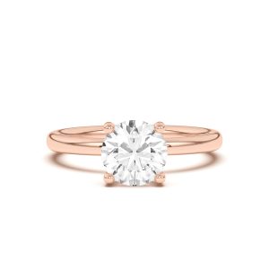 Briana Hidden Pav? Circlet Engagement Ring - 18K Rose Gold (Setting Price)