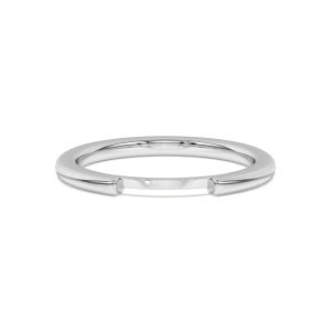 Steph Inset Wedding Band Platinum (Setting Price)