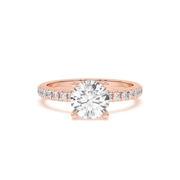 Betsy Classic Pav? Engagement Ring - 14K Rose Gold (Setting Price)