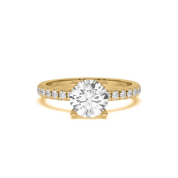Betsy Classic Pav? Engagement Ring - 18K Yellow Gold (Setting Price)