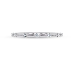 Starlight Spaced Diamond Wedding Band Platinum (Setting Price)