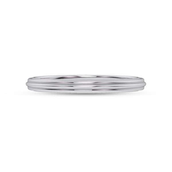 Skyline Wedding Band 14K White Gold (Setting Price)