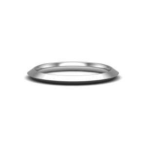 Alia Knife Edge Wedding Band Platinum (Setting Price)