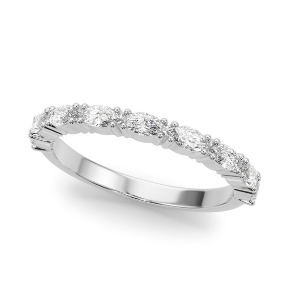 Alanis Marquise Diamond Wedding Wedding Band Platinum (Setting Price)