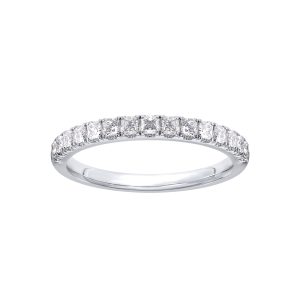 Princess-Cut Pav? Diamond  (.75 ct. tw.)Wedding Band Platinum (Setting Price)