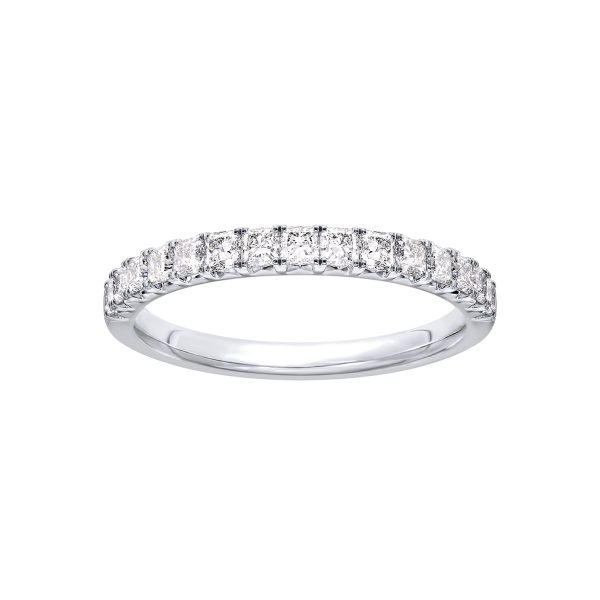 Princess-Cut French Pav? Diamond  (.75 ct. tw.)Wedding Band Platinum (Setting Price)
