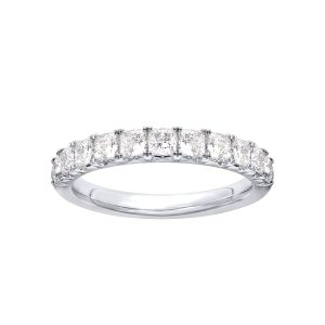 Princess-Cut French Pav? Diamond  (1.50 ct. tw.)Wedding Band Platinum (Setting Price)