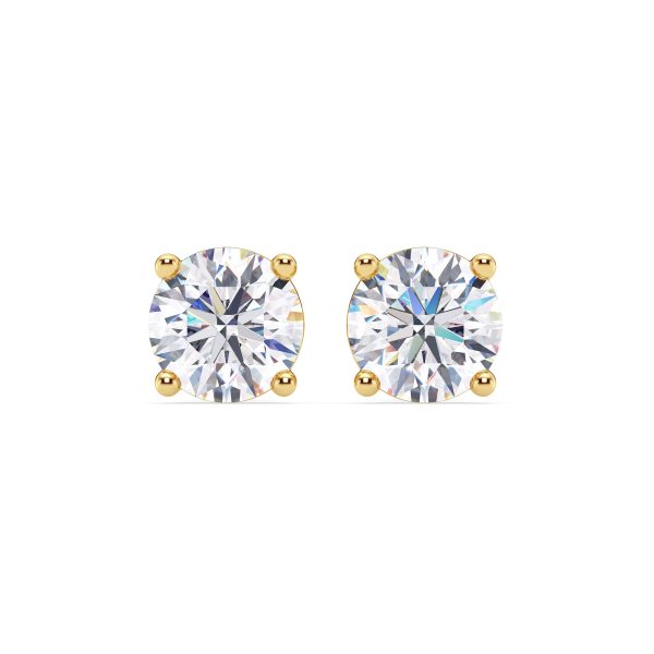 Lab Diamond Stud Earrings (4 ct. tw.)-14K Yellow Gold