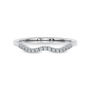 Seravine Contour Pav? Lab Wedding Band Platinum (Setting Price)