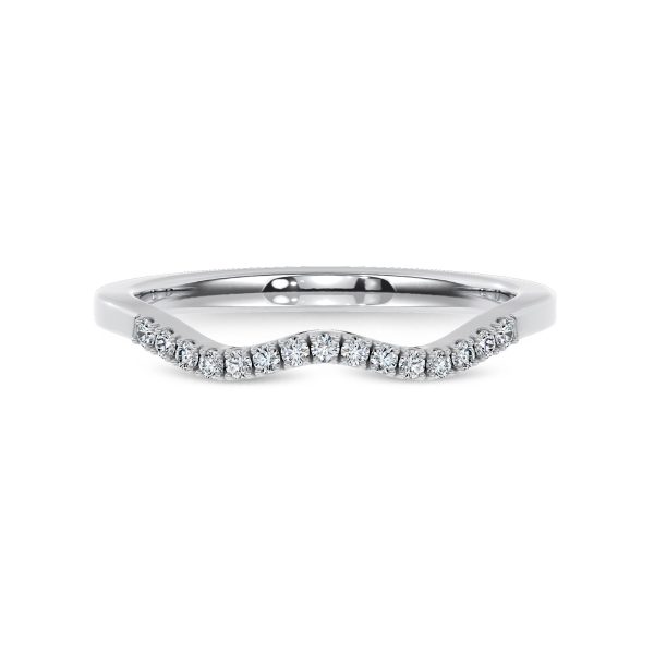 Seravine Contour Pav? Lab Wedding Band Platinum (Setting Price)