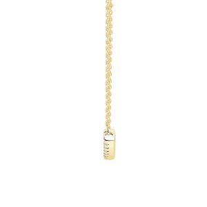 Smiling Sparkle Lab Diamond Pendant-14K Yellow Gold