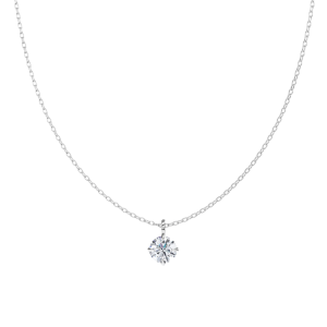 Classic Compass Set Round Lab Diamond Solitaire Pendant (1 ct. tw.)-14K White Gold