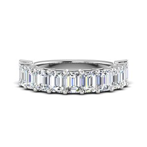 Monroe 11 Stone Shared Prong Lab Anniversary Wedding Band Platinum (Setting Price)