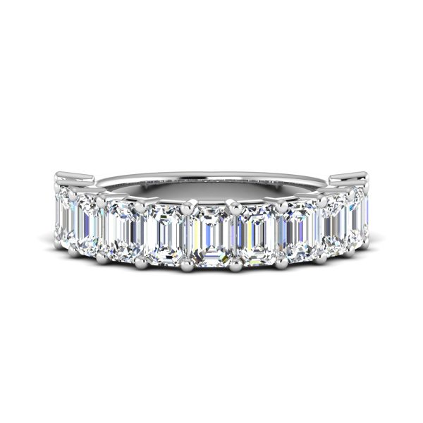 Monroe 11 Stone Shared Prong Lab Anniversary Wedding Band Platinum (Setting Price)