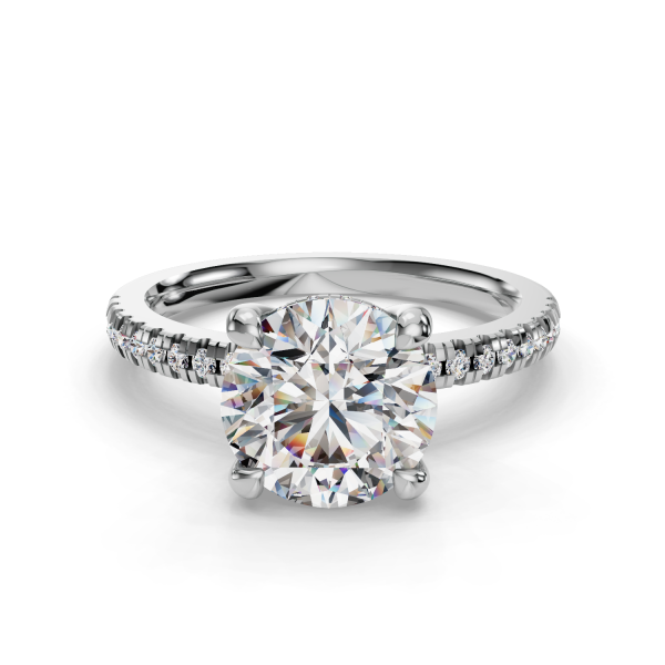 Gabriella Pav? Hidden Halo Engagement Ring - Platinum (Setting Price)