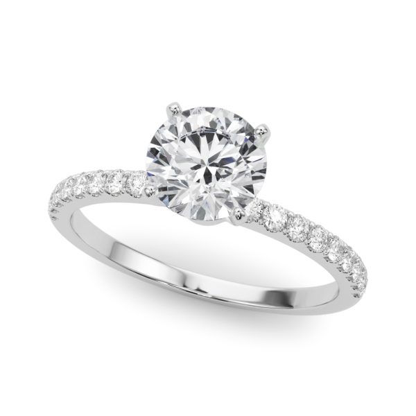 Joanna Classic Pave Diamond Engagement Ring - Platinum (Setting Price)
