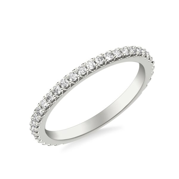 Raquel Pav? Diamond Wedding Band 14K White Gold (Setting Price)