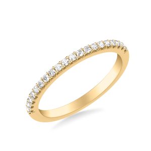 Maxine Diamond Wedding Band 14K Yellow Gold (Setting Price)