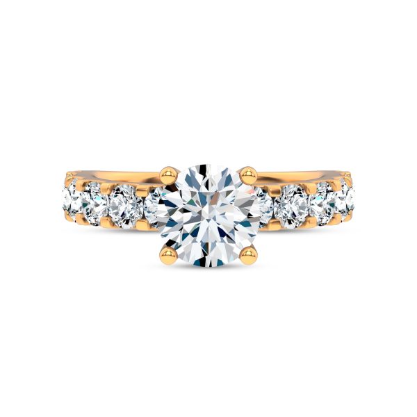 Jules Classic Lab Engagement Ring (1.33ct. tw.) - 18K Yellow Gold (Setting Price)