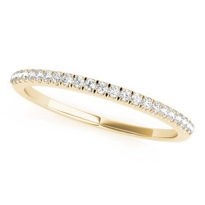Luna Wedding Band 14K Yellow Gold (Setting Price)