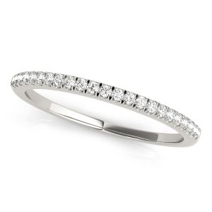 Luna Wedding Band 18K White Gold (Setting Price)