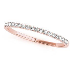 Kimia Wedding Band 14K Rose Gold (Setting Price)