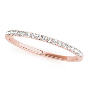 Kylie Wedding Band 14K Rose Gold (Setting Price)