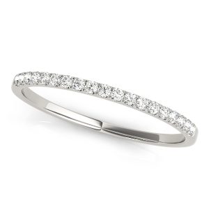 Kylie Wedding Band 14K White Gold (Setting Price)