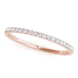 Iggy Wedding Band 14K Rose Gold (Setting Price)