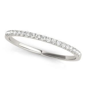 Iggy Wedding Band 18K White Gold (Setting Price)