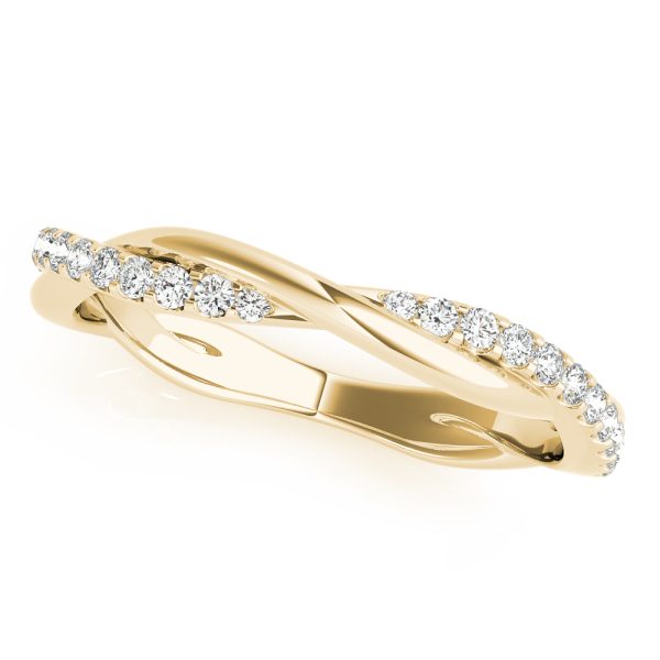 Brooklyn Wedding Band 14K Yellow Gold (Setting Price)