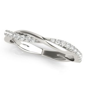 Brooklyn Wedding Band 18K White Gold (Setting Price)