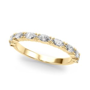Alanis Marquise Diamond Wedding Band 18K Yellow Gold (Setting Price)