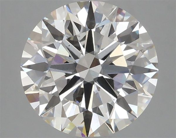 2.96 Carat Round Cut Lab Diamond